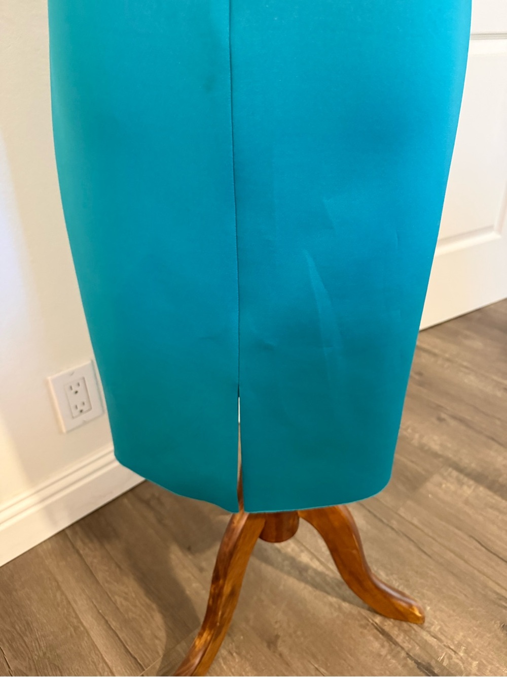 Eliza J Teal Ruffle Sleeve Midi Dress - Picture 7 of 8